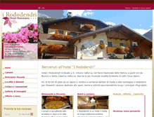 Tablet Screenshot of hotelrododendri.it